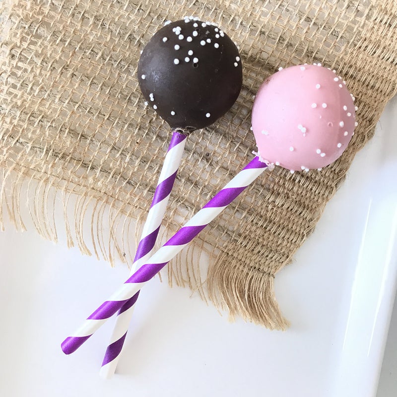 Outside the Box Papers Striped Paper Straws - Purple White - 7.75 Inches - Pack of 100 Outside the Box Papers Brand - Image 5